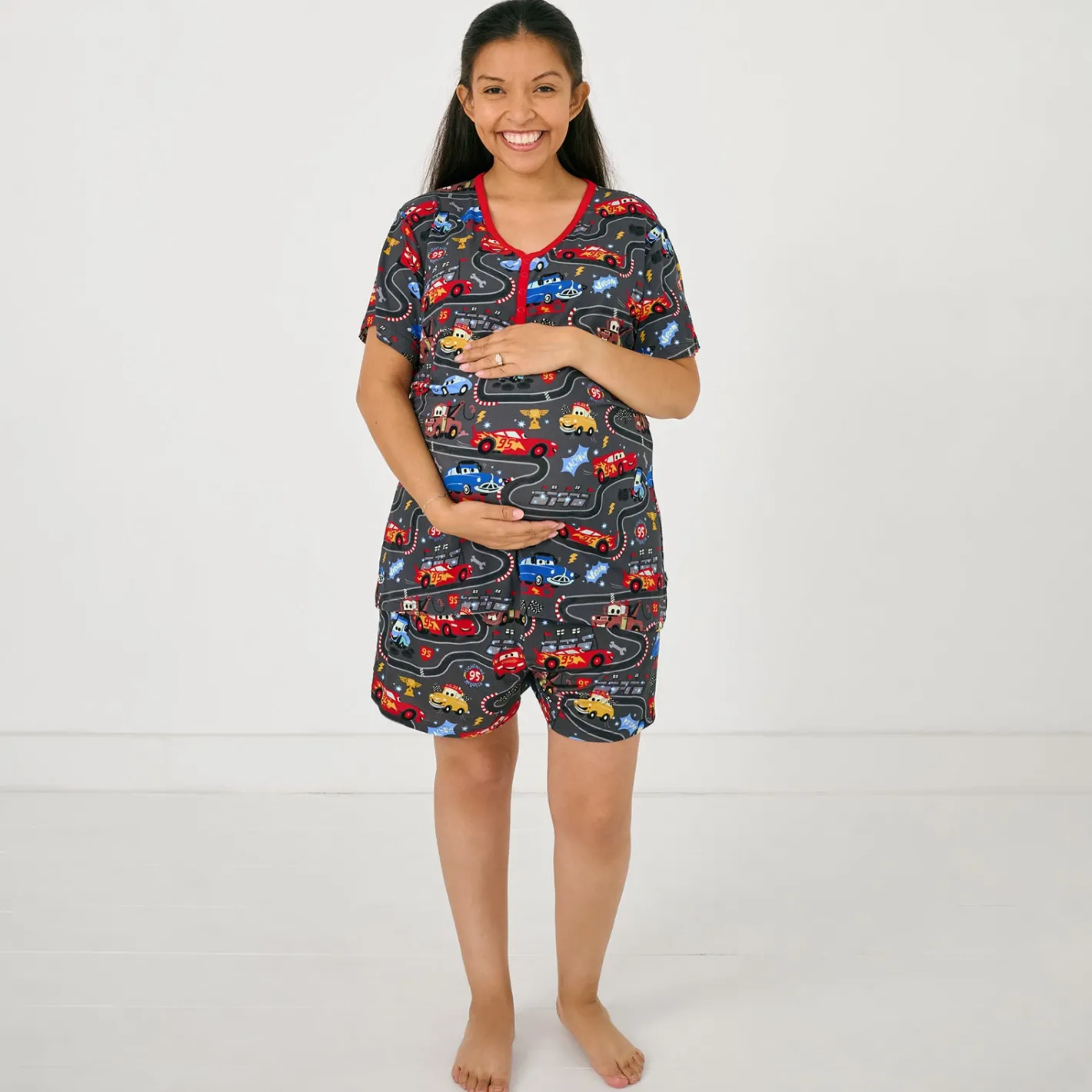 Mommy & Me|Mommy & Me<Little Sleepies Women's Short Sleeve Pajama Top Piston Cup