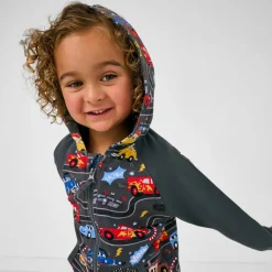 Tops & Tees|Tops & Tees<Little Sleepies Zip Hoodie Piston Cup