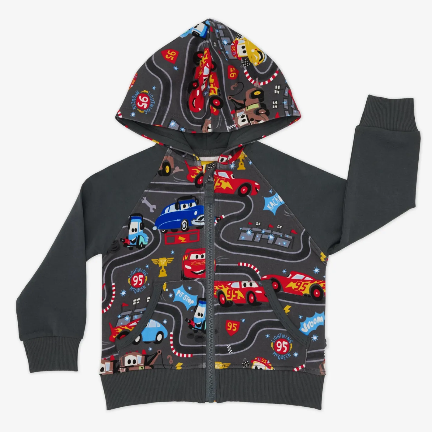 Tops & Tees|Tops & Tees<Little Sleepies Zip Hoodie Piston Cup