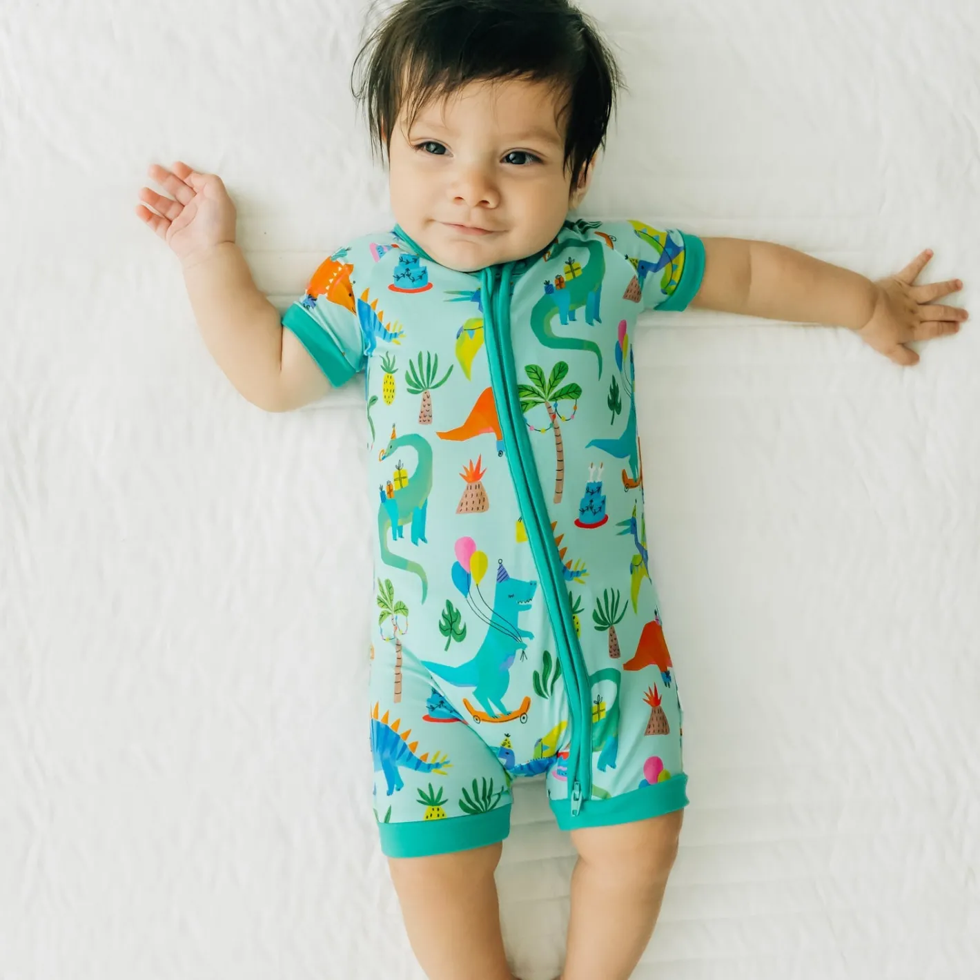 Zippies|Mommy & Me<Little Sleepies Shorty Zippy Prehistoric Party