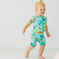 Zippies|Mommy & Me<Little Sleepies Shorty Zippy Prehistoric Party