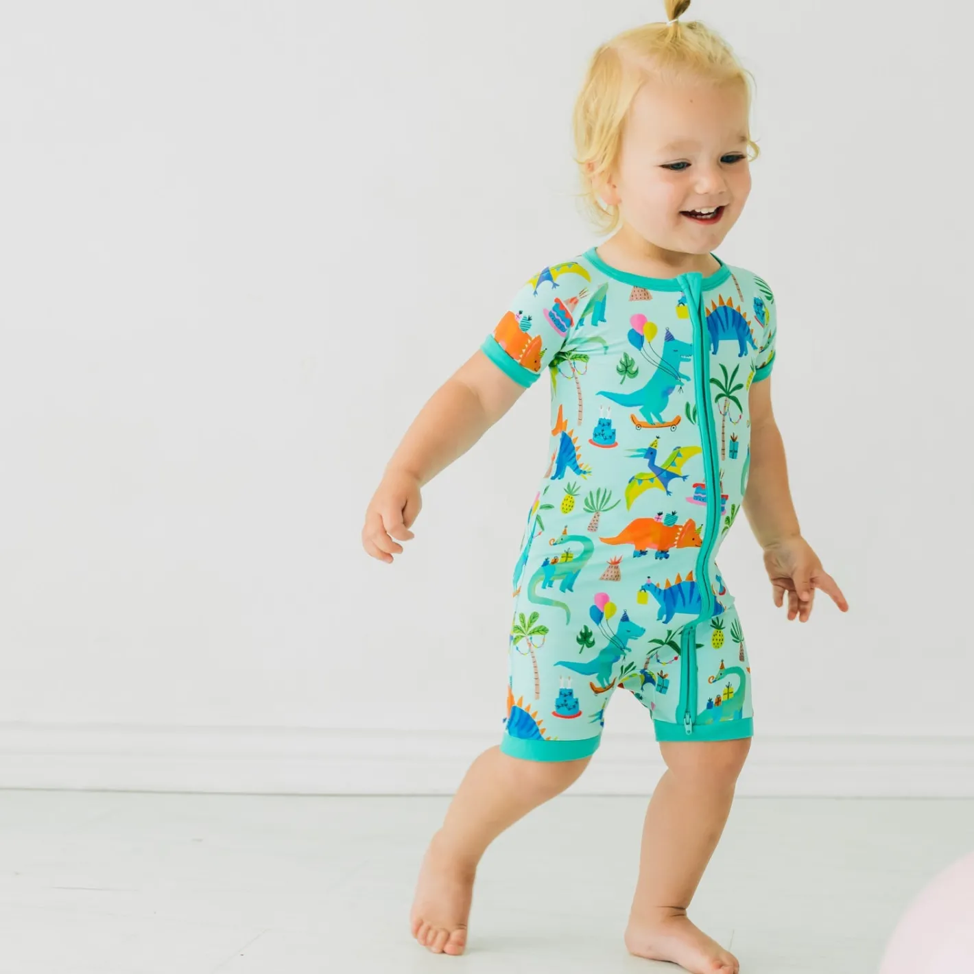 Zippies|Mommy & Me<Little Sleepies Shorty Zippy Prehistoric Party