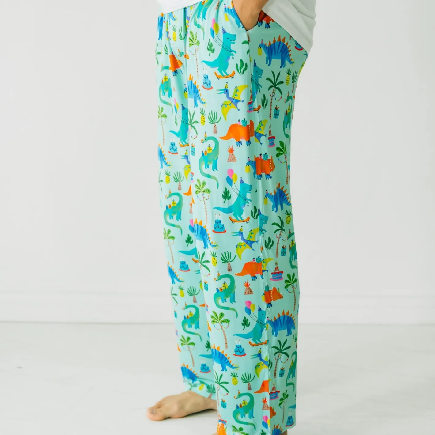 Daddy & Me|Full Family Matching<Little Sleepies Men's Pajama Pants Prehistoric Party