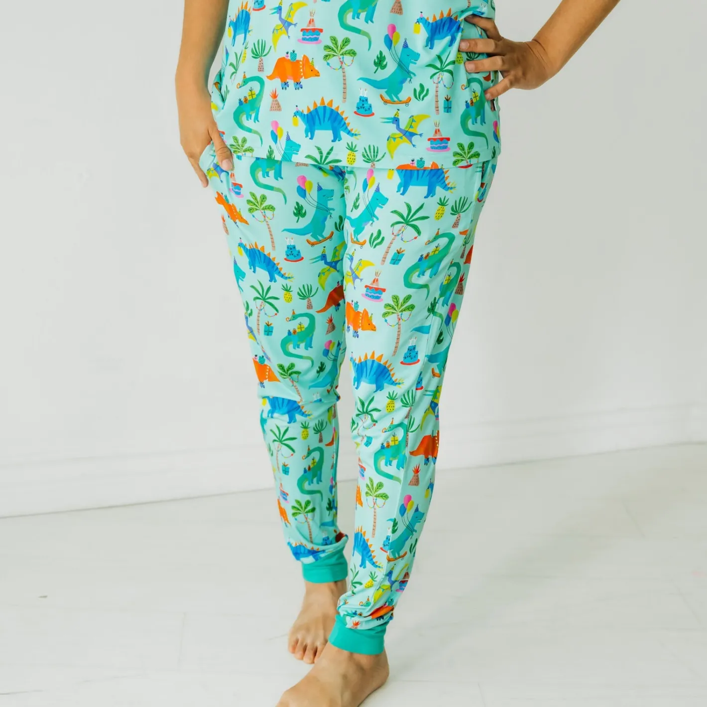 Mommy & Me|Mommy & Me<Little Sleepies Women's Pajama Pants Prehistoric Party