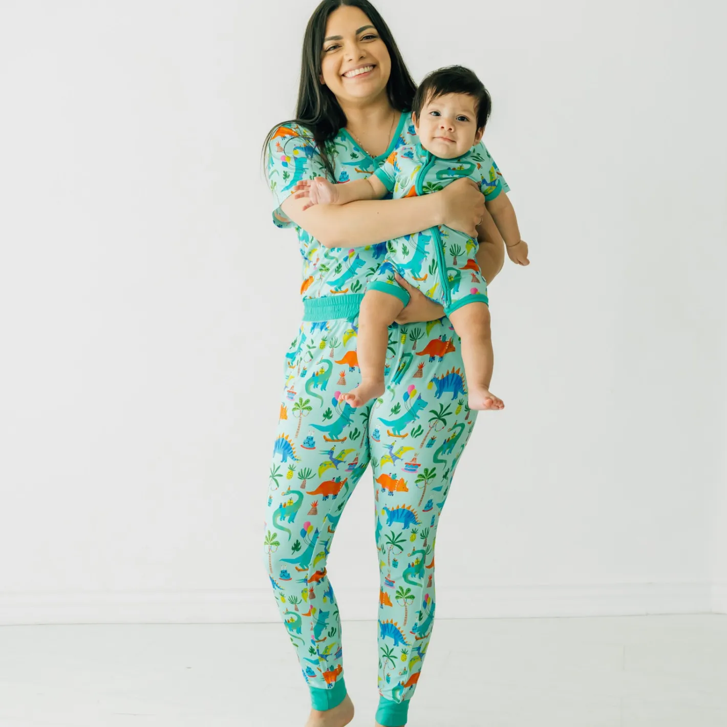 Mommy & Me|Mommy & Me<Little Sleepies Women's Pajama Pants Prehistoric Party