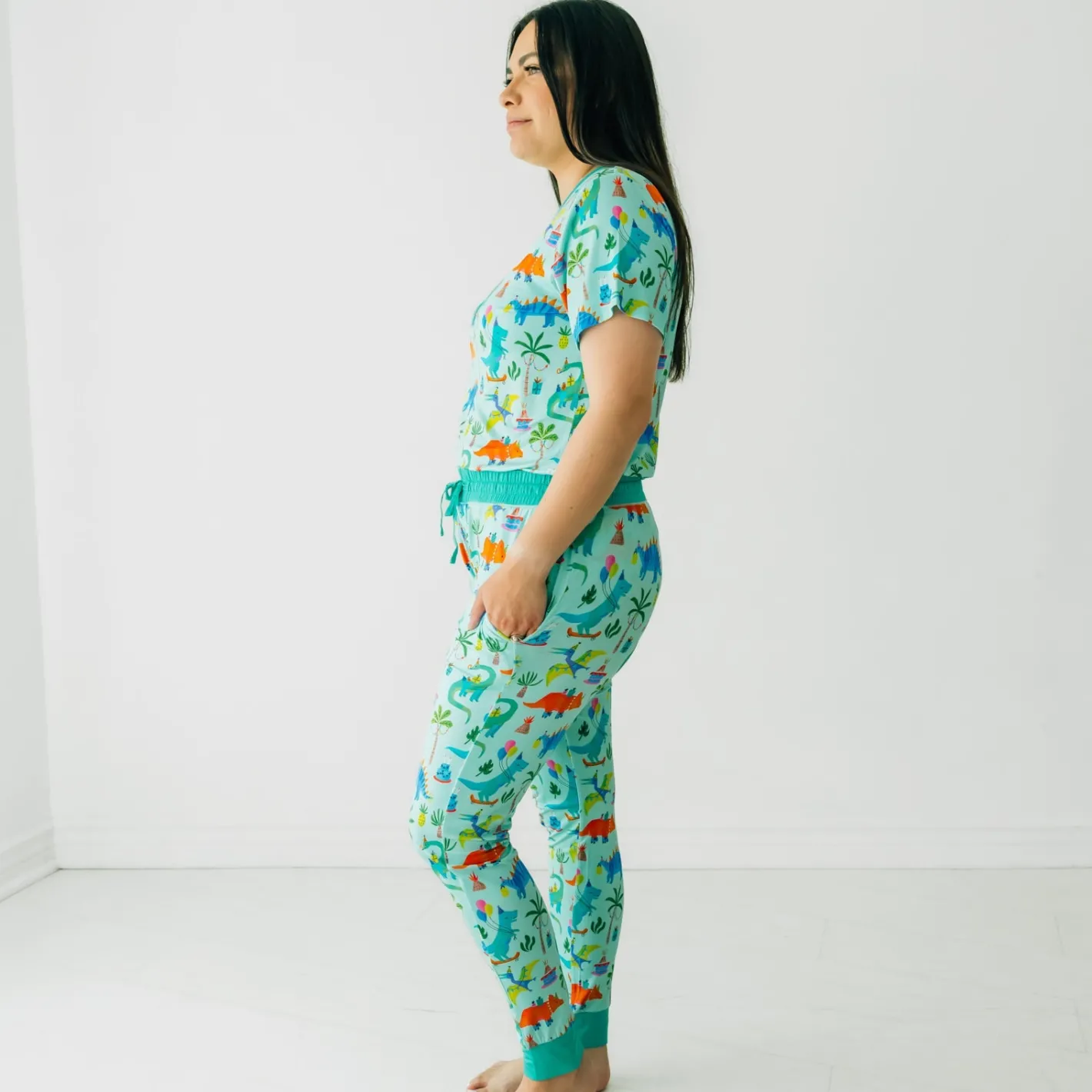 Mommy & Me|Mommy & Me<Little Sleepies Women's Pajama Pants Prehistoric Party