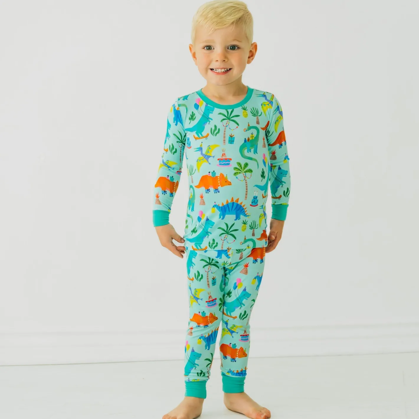 Two-Piece Pj Sets|Two-Piece Pj Sets<Little Sleepies Two-Piece Pajama Set Prehistoric Party