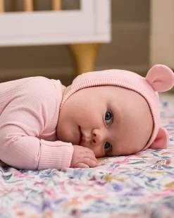 The Newborn Shop|The Newborn Shop<Little Sleepies Bear Bonnet Prima Pink
