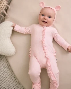 The Newborn Shop|The Newborn Shop<Little Sleepies Bear Bonnet Prima Pink