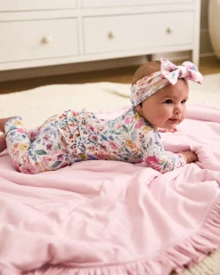 The Newborn Shop|The Newborn Shop<Little Sleepies Ribbed Ruffle Mini Cloud Blanket® Prima Pink