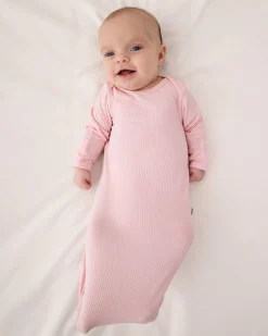 The Newborn Shop|The Newborn Shop<Little Sleepies Ribbed Infant Gown Prima Pink