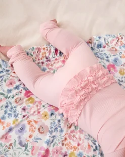 The Newborn Shop|The Newborn Shop<Little Sleepies Ribbed Ruffle Zippy Prima Pink
