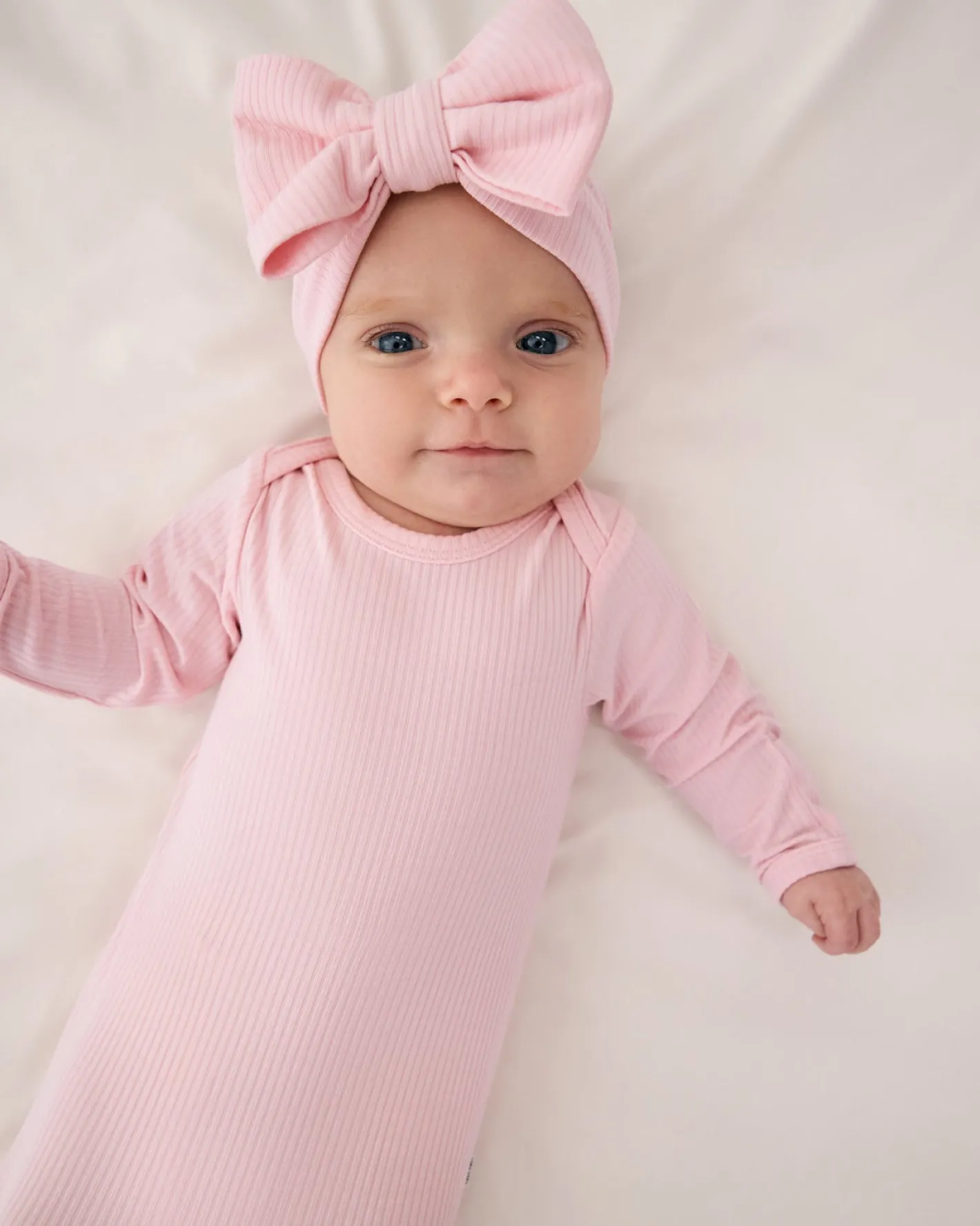 The Newborn Shop|The Newborn Shop<Little Sleepies Ribbed Luxe Bow Headband Prima Pink