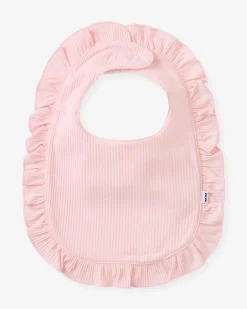 The Newborn Shop|The Newborn Shop<Little Sleepies Ribbed Ruffle Bib Prima Pink