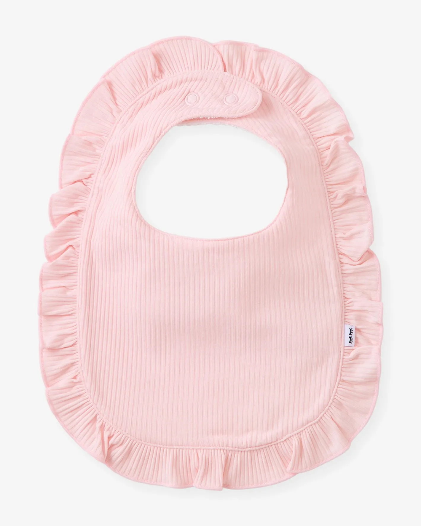 The Newborn Shop|The Newborn Shop<Little Sleepies Ribbed Ruffle Bib Prima Pink