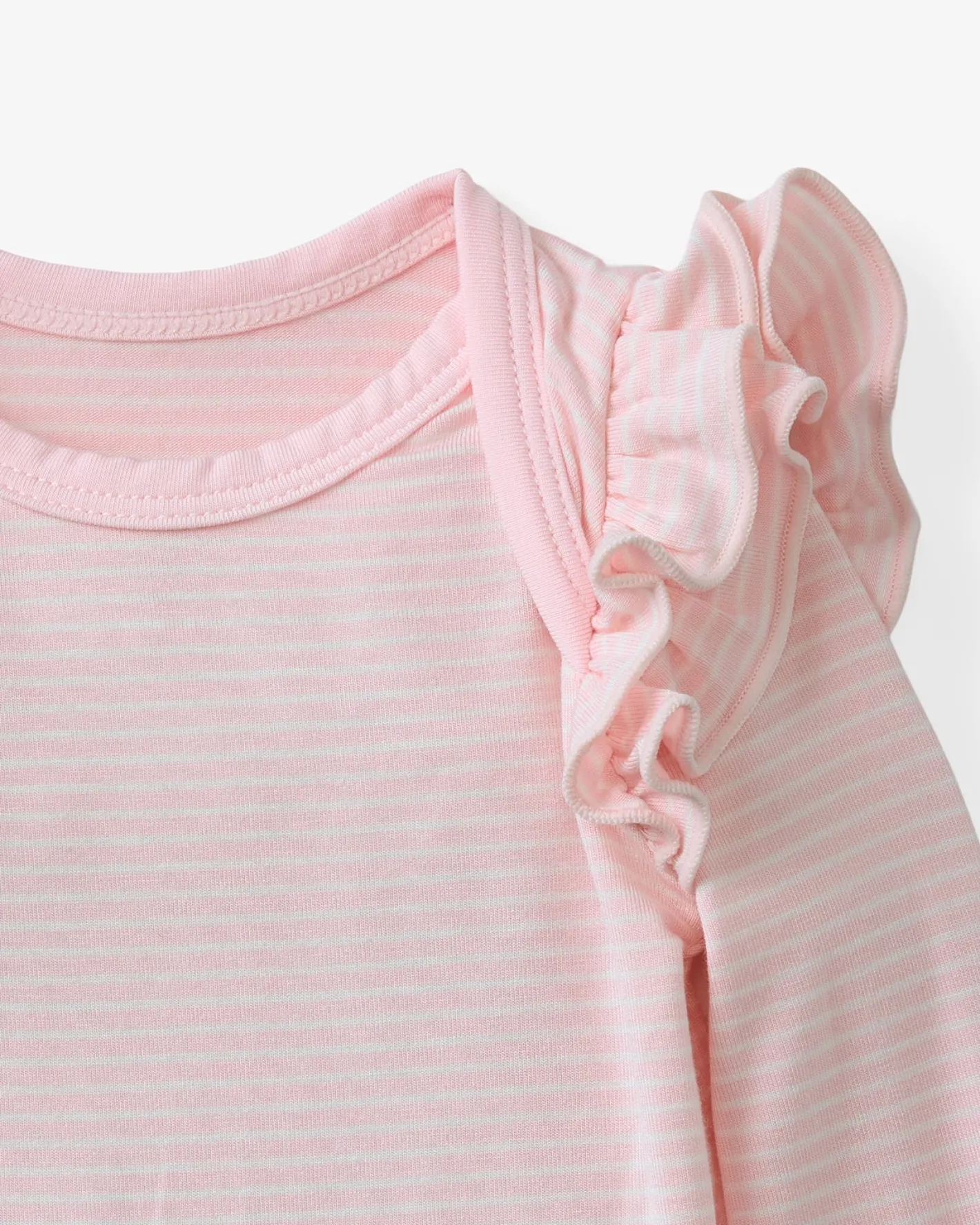 The Newborn Shop|The Newborn Shop<Little Sleepies Flutter Bodysuit Prima Pink Stripe
