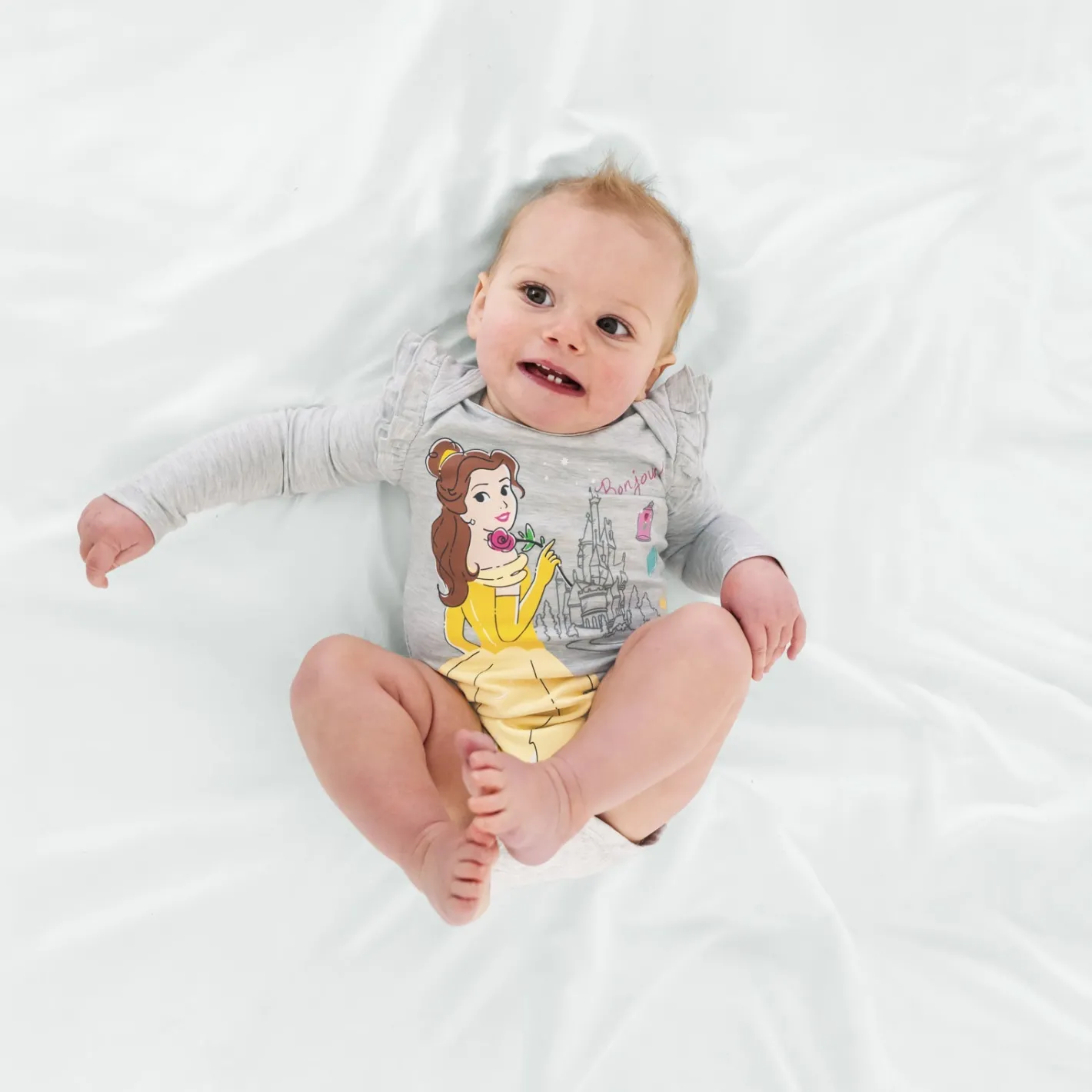 Bamboo Baby Clothes|Bodysuits<Little Sleepies Flutter Bodysuit Princess Belle
