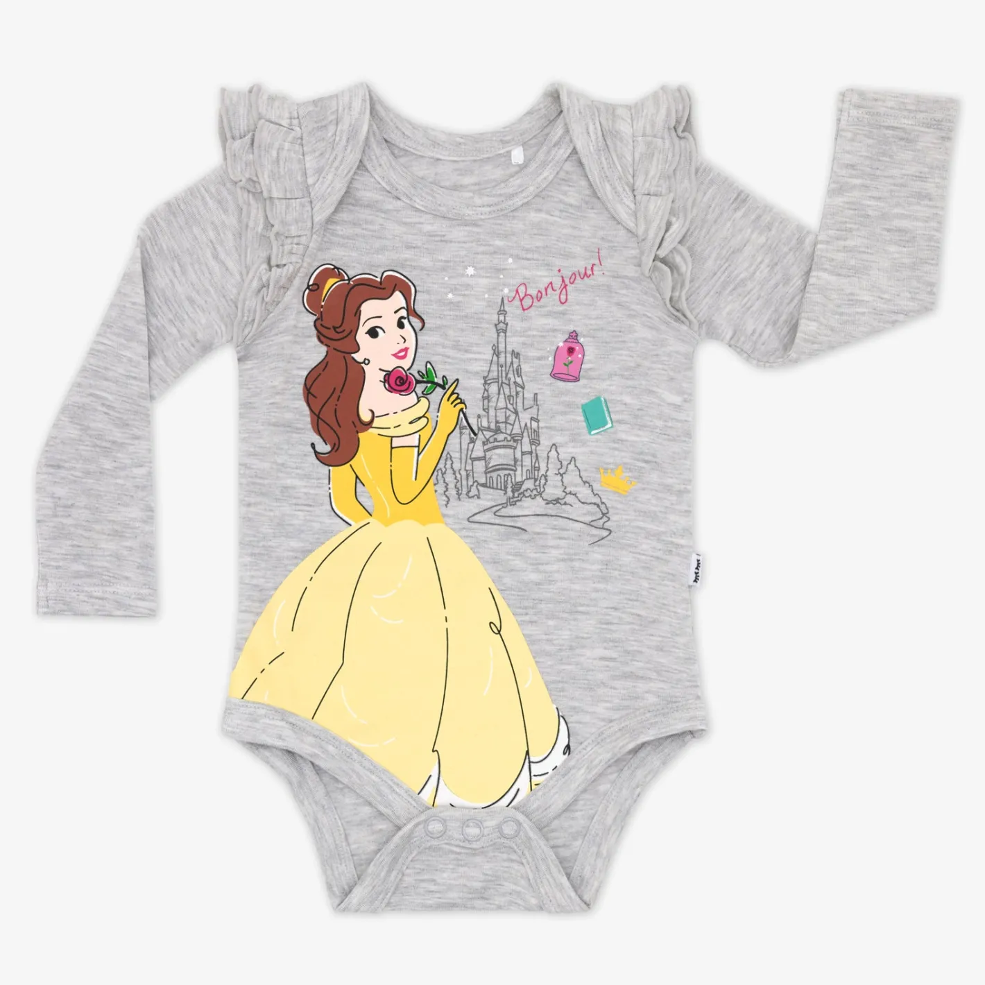 Bamboo Baby Clothes|Bodysuits<Little Sleepies Flutter Bodysuit Princess Belle