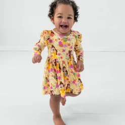Bamboo Baby Clothes|Bodysuits<Little Sleepies Flutter Twirl Dress with Bodysuit Princess Belle