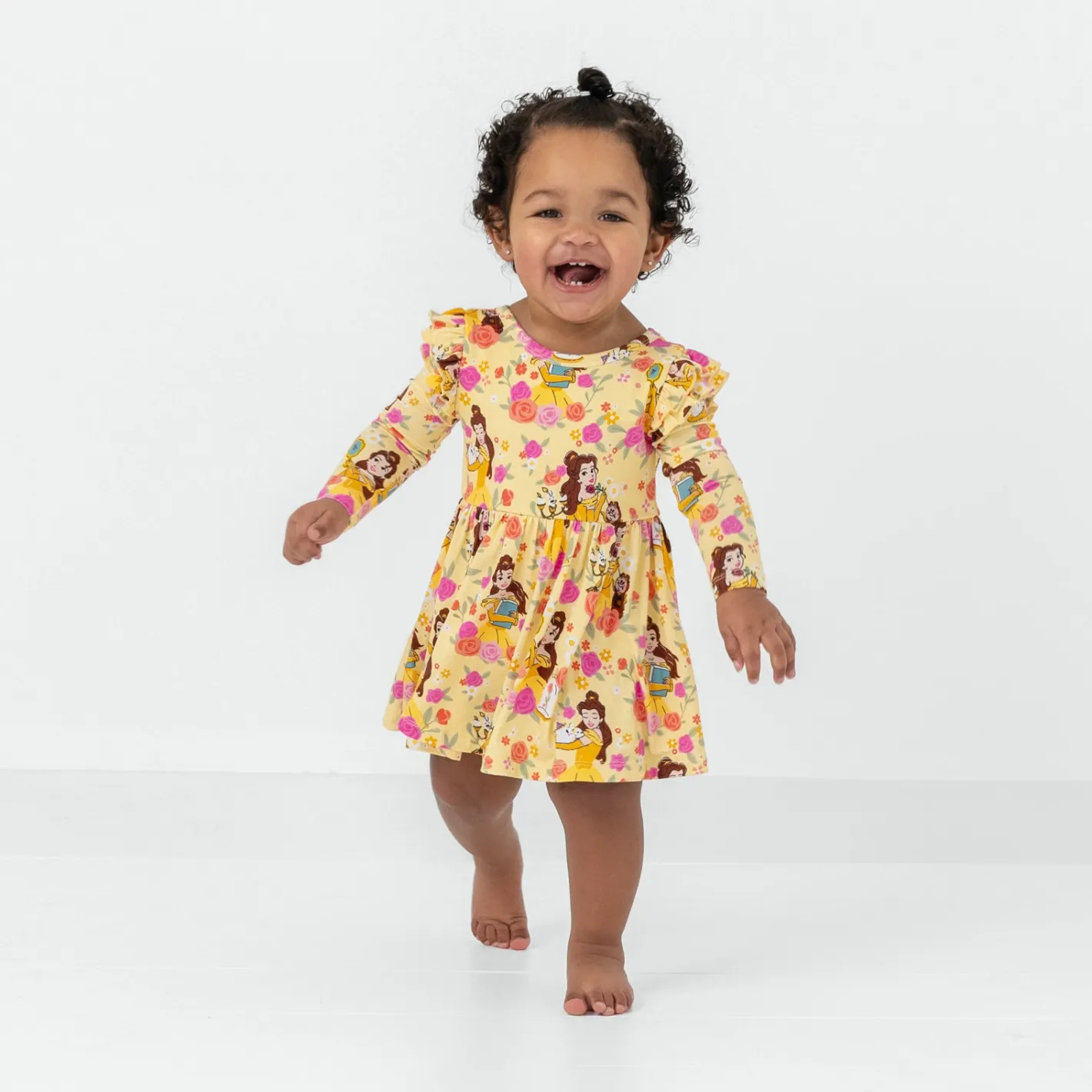 Bamboo Baby Clothes|Bodysuits<Little Sleepies Flutter Twirl Dress with Bodysuit Princess Belle
