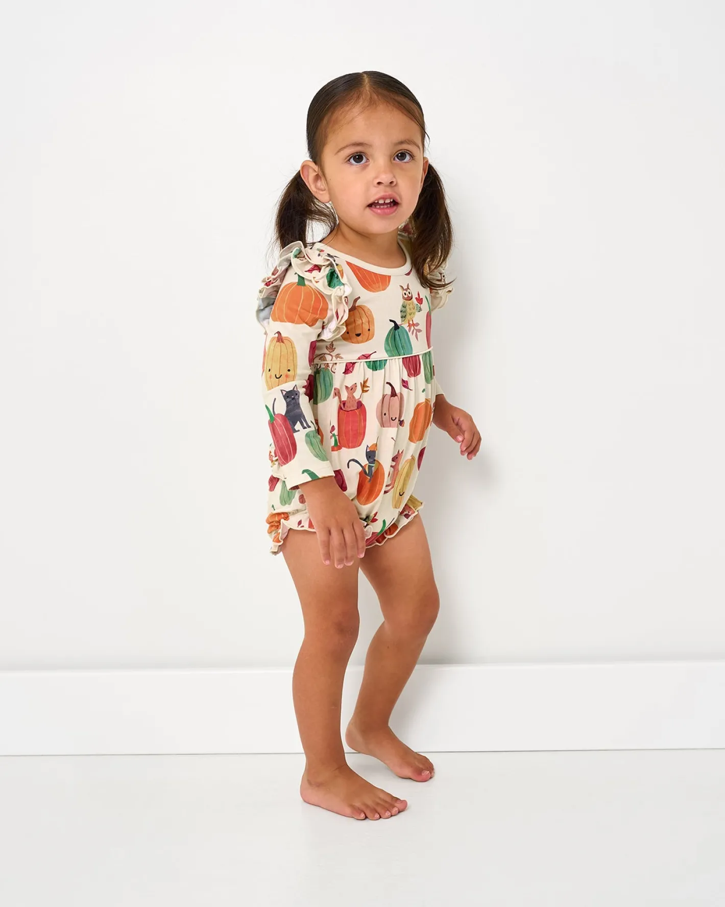 Bamboo Baby Clothes|Rompers<Little Sleepies Bubble Romper Pumpkin Pals