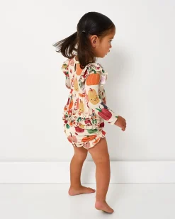 Bamboo Baby Clothes|Rompers<Little Sleepies Bubble Romper Pumpkin Pals
