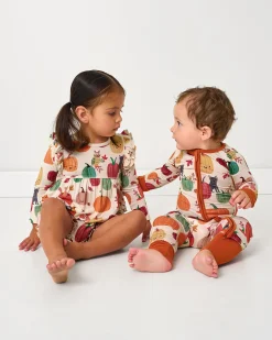 Bamboo Baby Clothes|Rompers<Little Sleepies Bubble Romper Pumpkin Pals