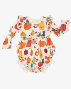 Bamboo Baby Clothes|Rompers<Little Sleepies Bubble Romper Pumpkin Pals