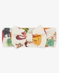Hats & Headbands<Little Sleepies Luxe Bow Headband Pumpkin Pals