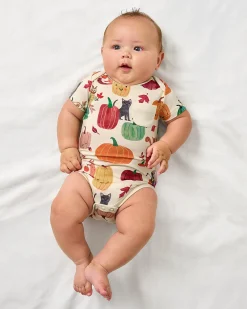 Bamboo Baby Clothes|Bodysuits<Little Sleepies Pocket Bodysuit Pumpkin Pals