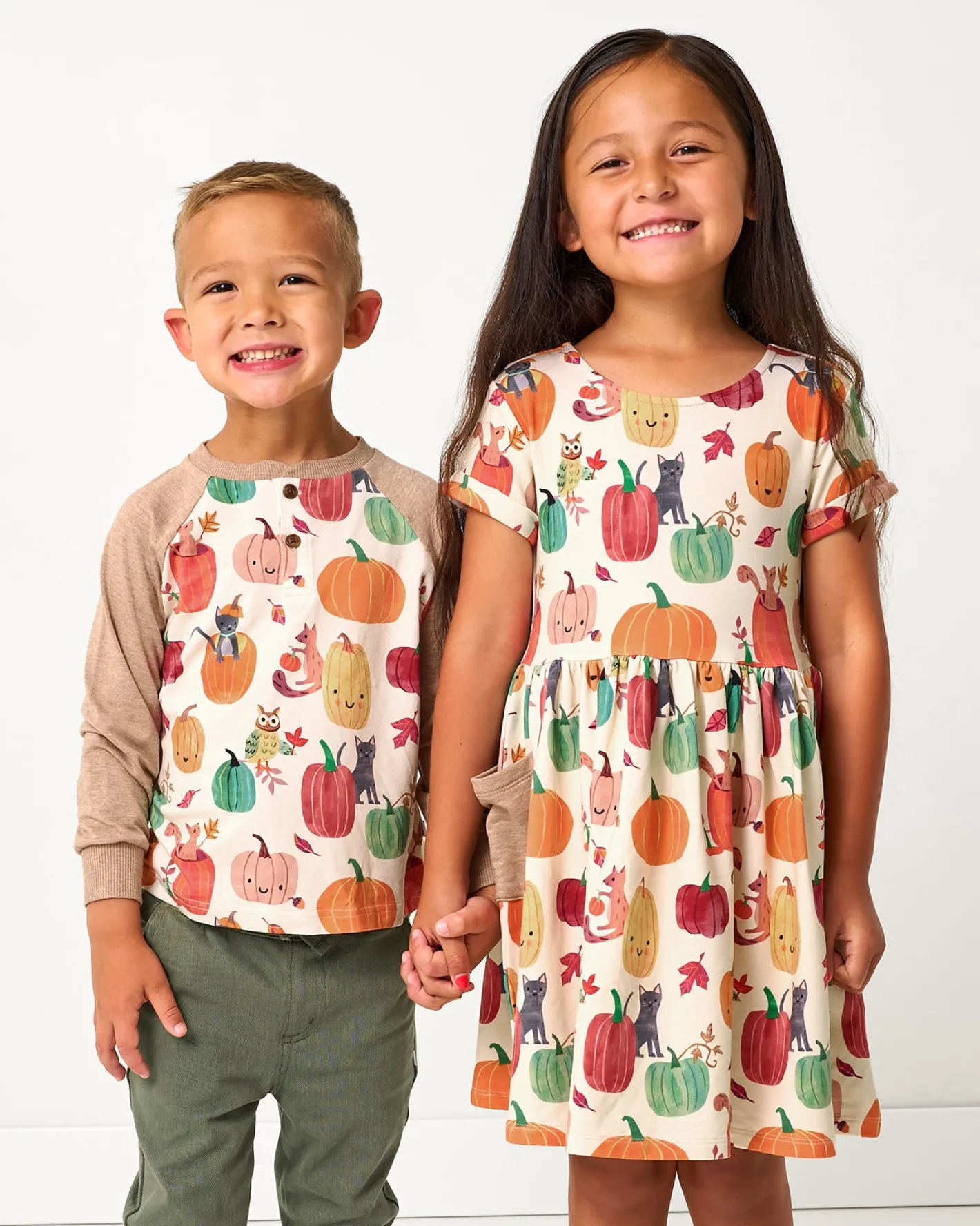 Tops & Tees|Tops & Tees<Little Sleepies Raglan Henley Tee Pumpkin Pals