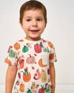 Tops & Tees|Tops & Tees<Little Sleepies Relaxed Pocket Tee Pumpkin Pals
