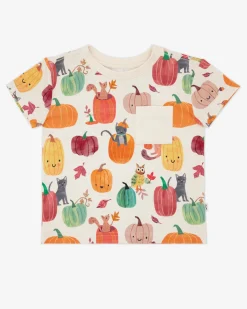 Tops & Tees|Tops & Tees<Little Sleepies Relaxed Pocket Tee Pumpkin Pals