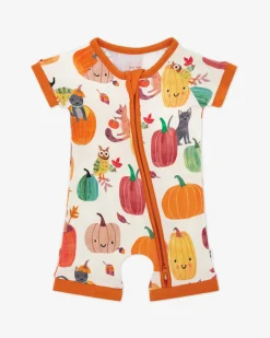 Zippies|Mommy & Me<Little Sleepies Shorty Zippy Pumpkin Pals