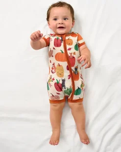 Zippies|Mommy & Me<Little Sleepies Shorty Zippy Pumpkin Pals
