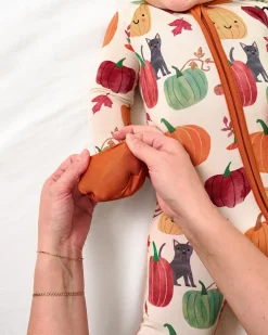 Zippies|Mommy & Me<Little Sleepies Zippy Pumpkin Pals
