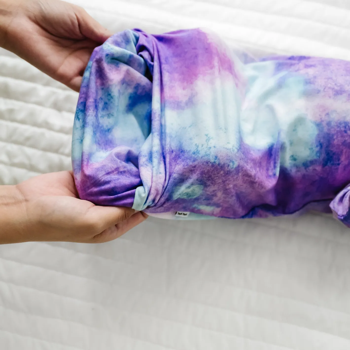 Layette|Infant Gowns<Little Sleepies Infant Gown Purple Watercolor