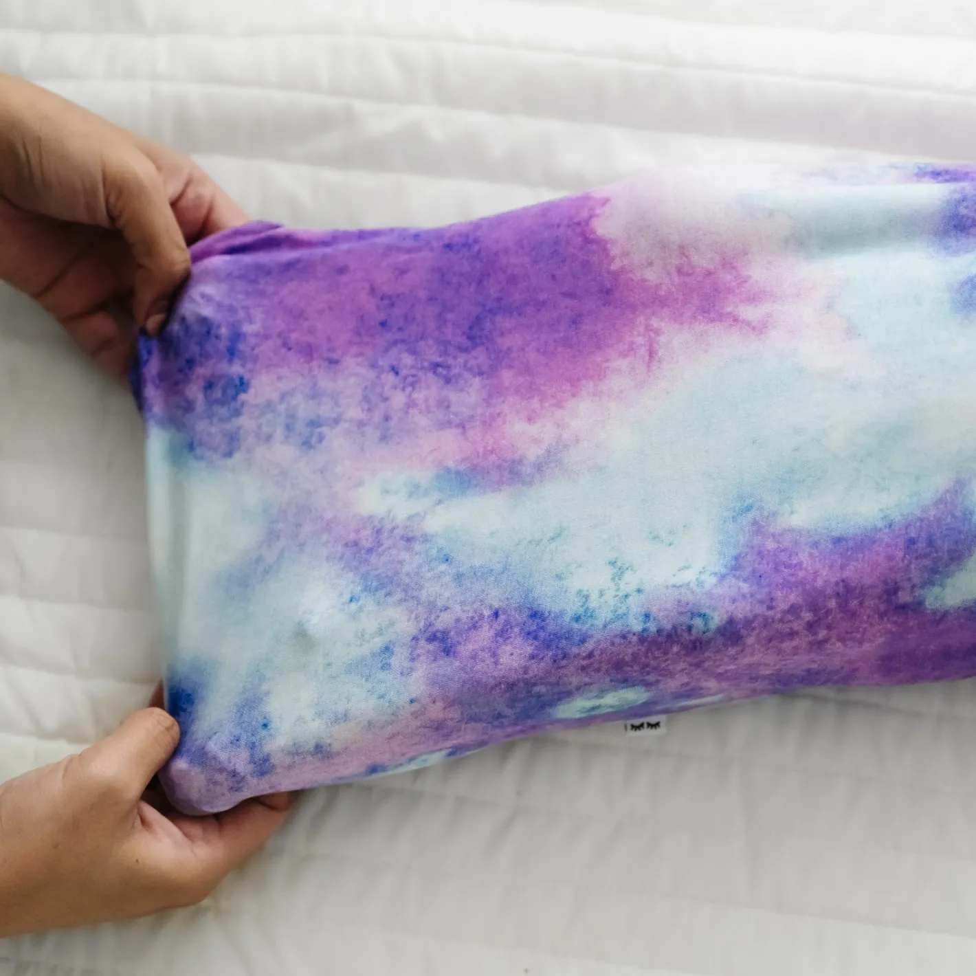 Layette|Infant Gowns<Little Sleepies Infant Gown Purple Watercolor
