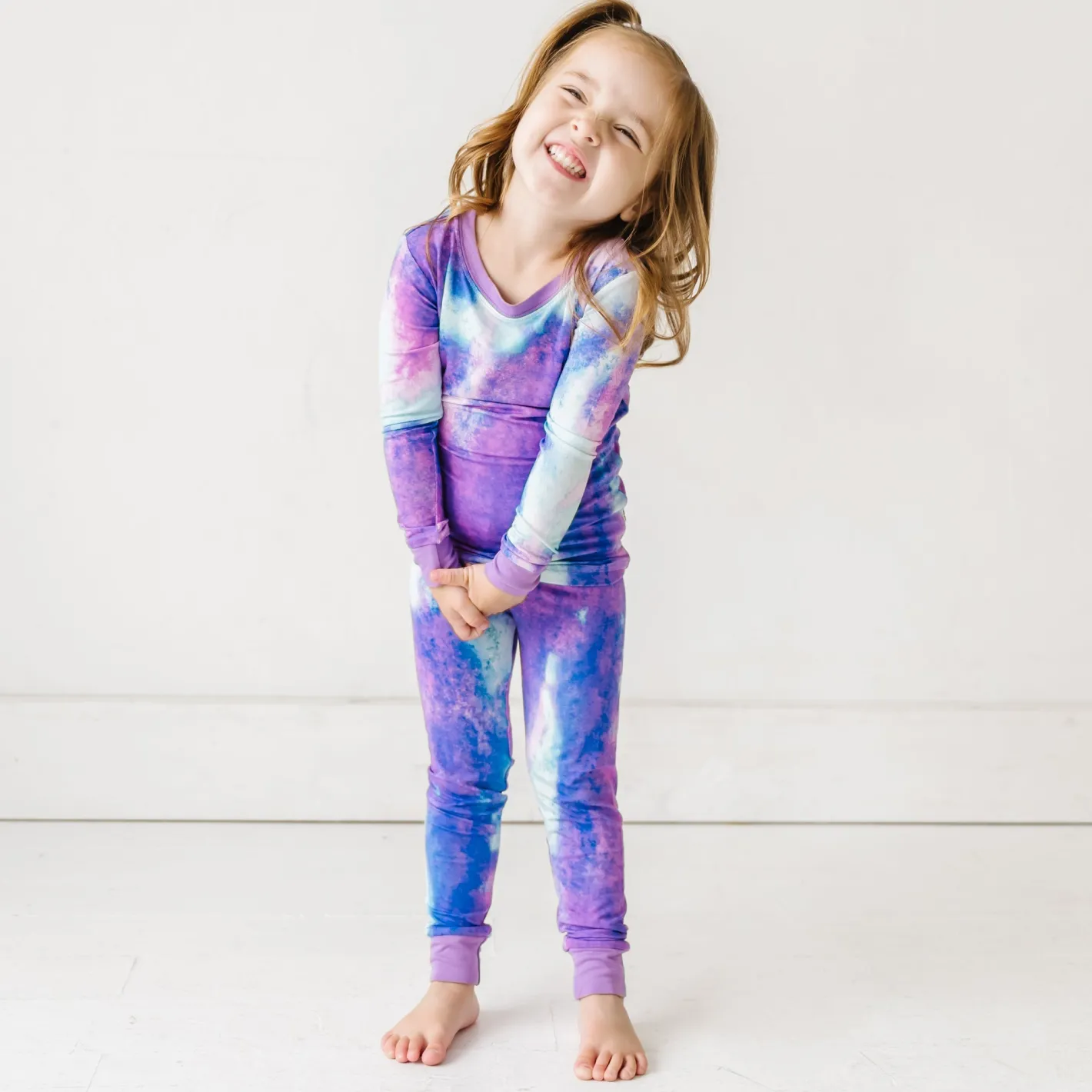Two-Piece Pj Sets|Two-Piece Pj Sets<Little Sleepies Two-Piece Pajama Set Purple Watercolor