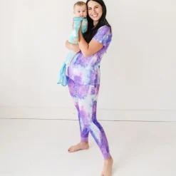 Mommy & Me|Mommy & Me<Little Sleepies Women's Pajama Pants Purple Watercolor
