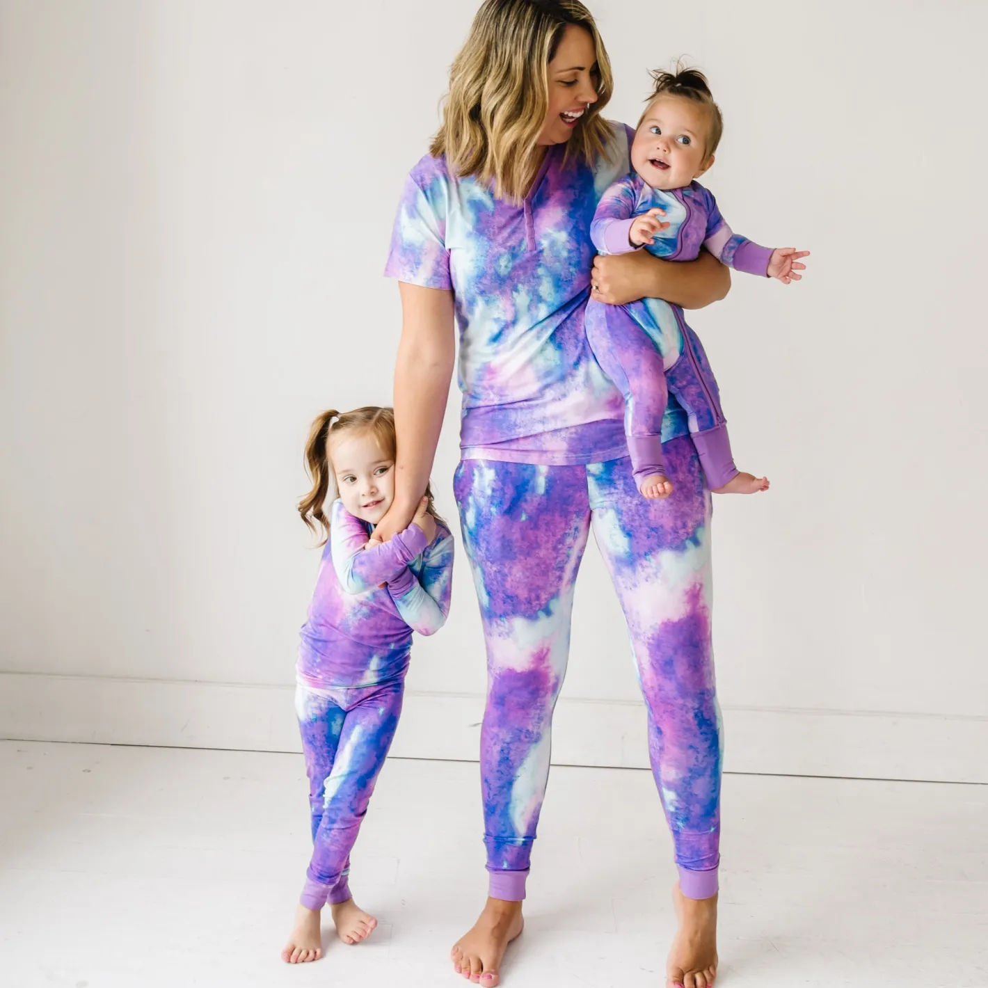 Mommy & Me|Mommy & Me<Little Sleepies Women's Pajama Pants Purple Watercolor