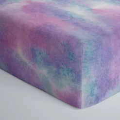 Sheets<Little Sleepies Fitted Crib Sheet Purple Watercolor