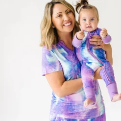 Zippies|Sibling Matching<Little Sleepies Zippy Purple Watercolor