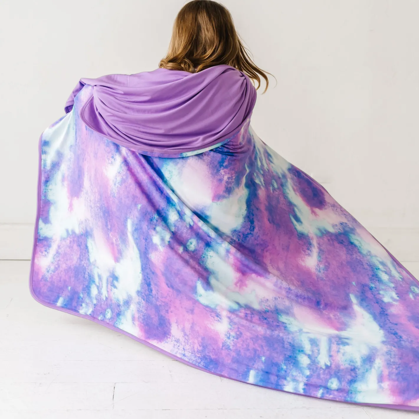 Cloud Blankets|Cloud Blankets<Little Sleepies Large Cloud Blanket® Purple Watercolor