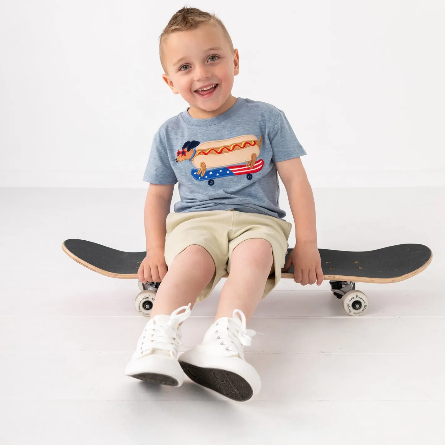 Tops & Tees|Tops & Tees<Little Sleepies Relaxed Tee Red White & Woof