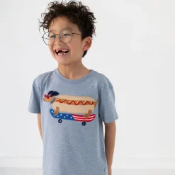 Tops & Tees|Tops & Tees<Little Sleepies Relaxed Tee Red White & Woof