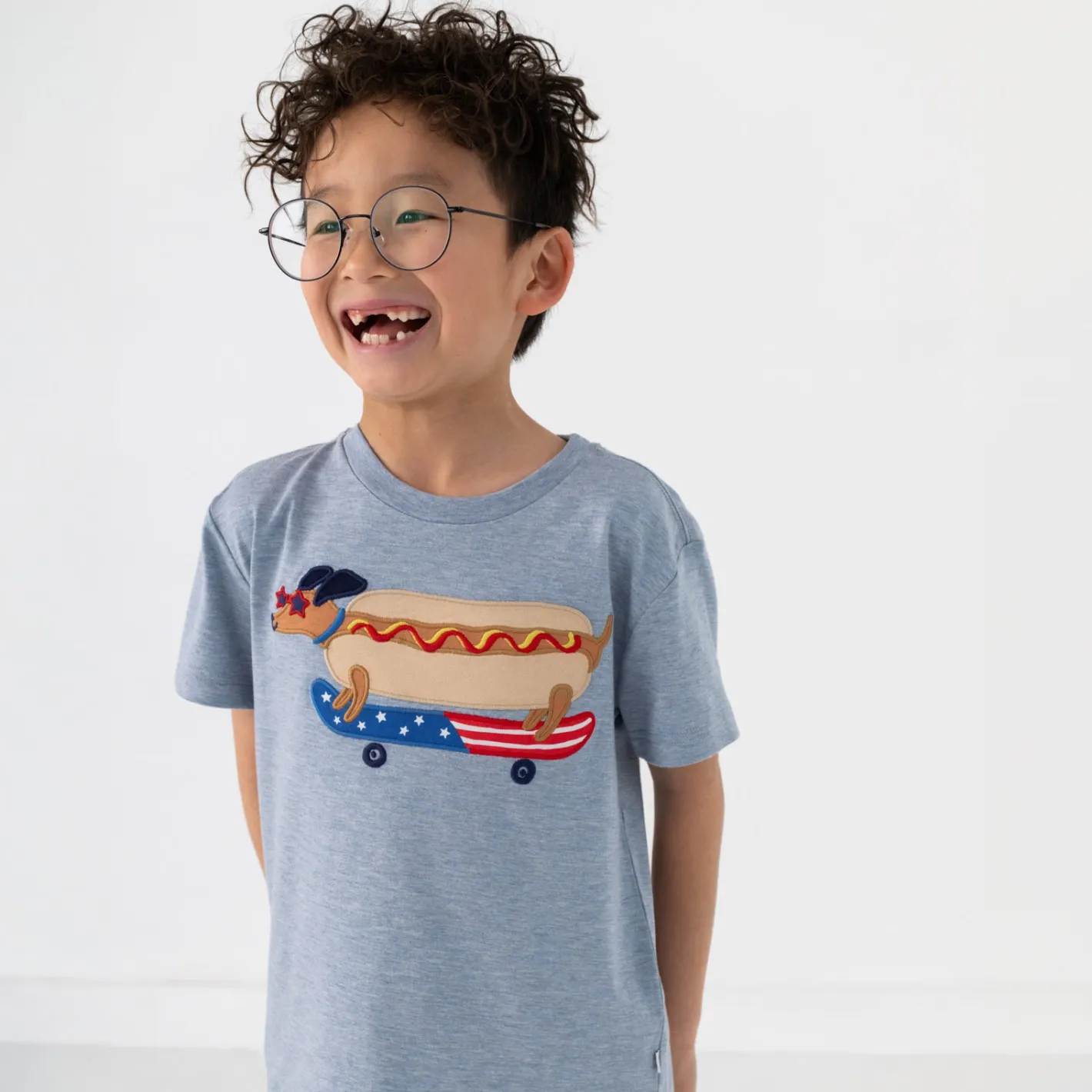 Tops & Tees|Tops & Tees<Little Sleepies Relaxed Tee Red White & Woof