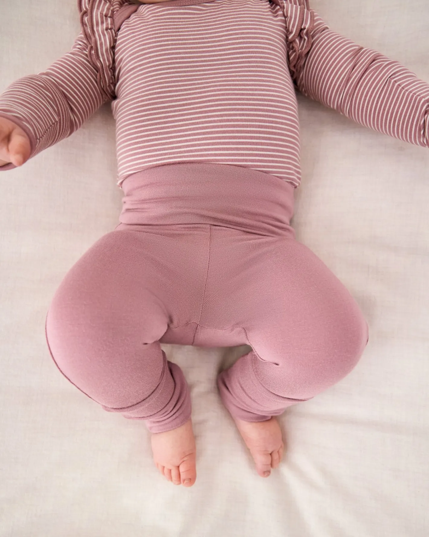 The Newborn Shop|The Newborn Shop<Little Sleepies Fold-Over Legging Rosewood