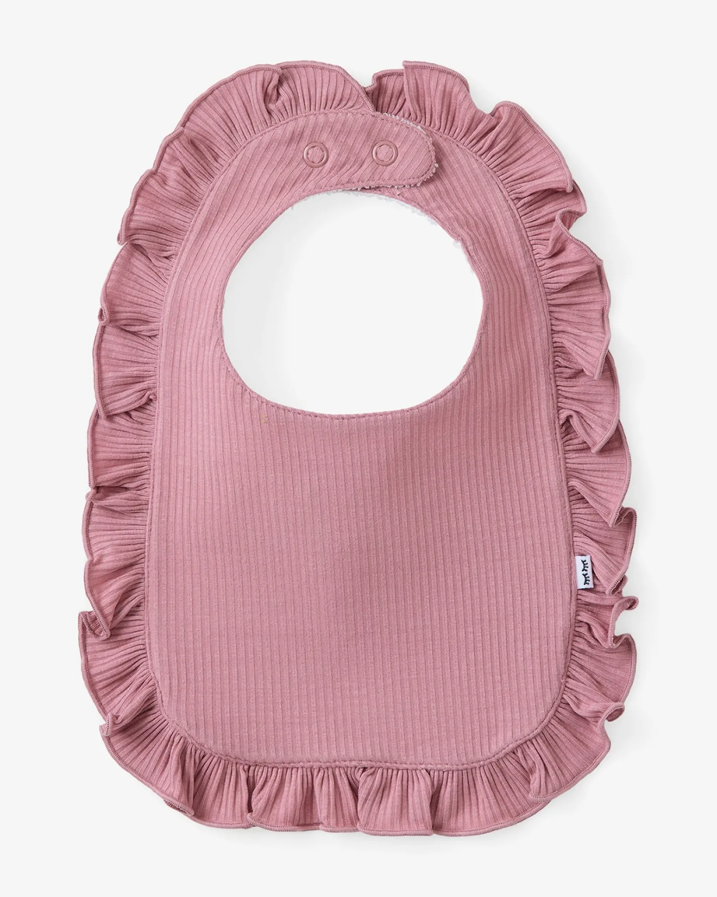The Newborn Shop|The Newborn Shop<Little Sleepies Ribbed Ruffle Bib Rosewood