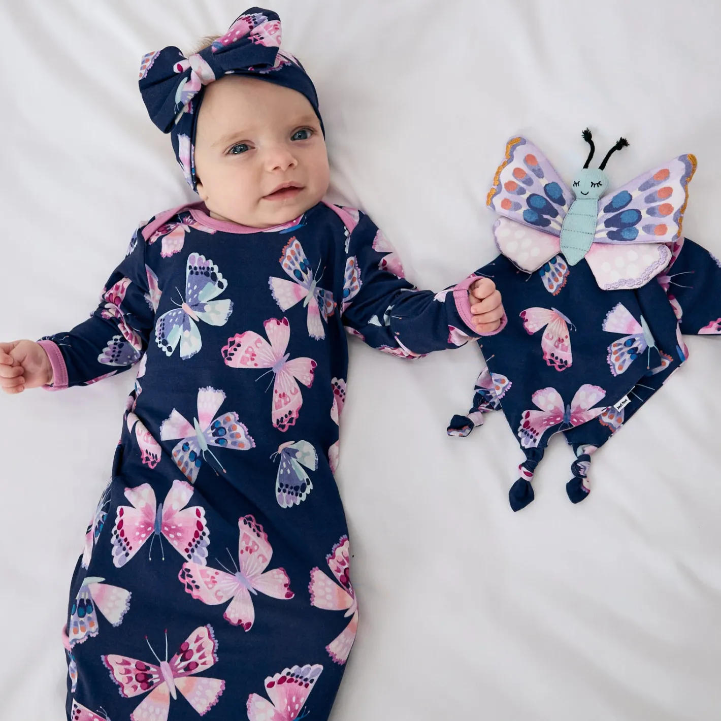 Layette|Infant Gowns<Little Sleepies Infant Gown Royal Butterflies